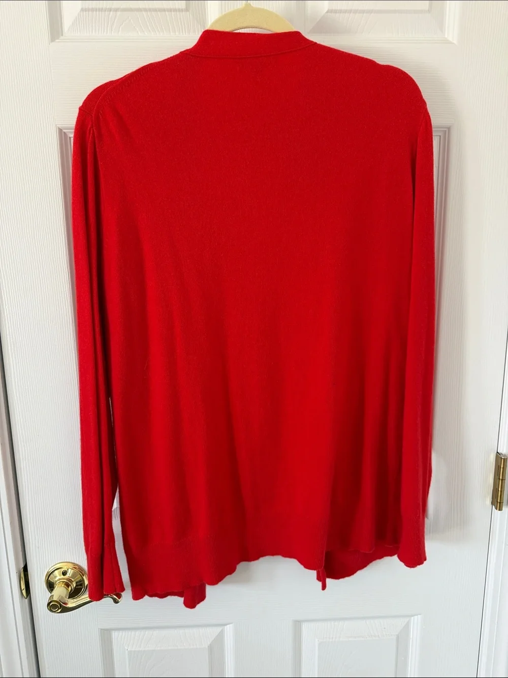 J. Crew Bright Red Open-Front Women's Cardigan